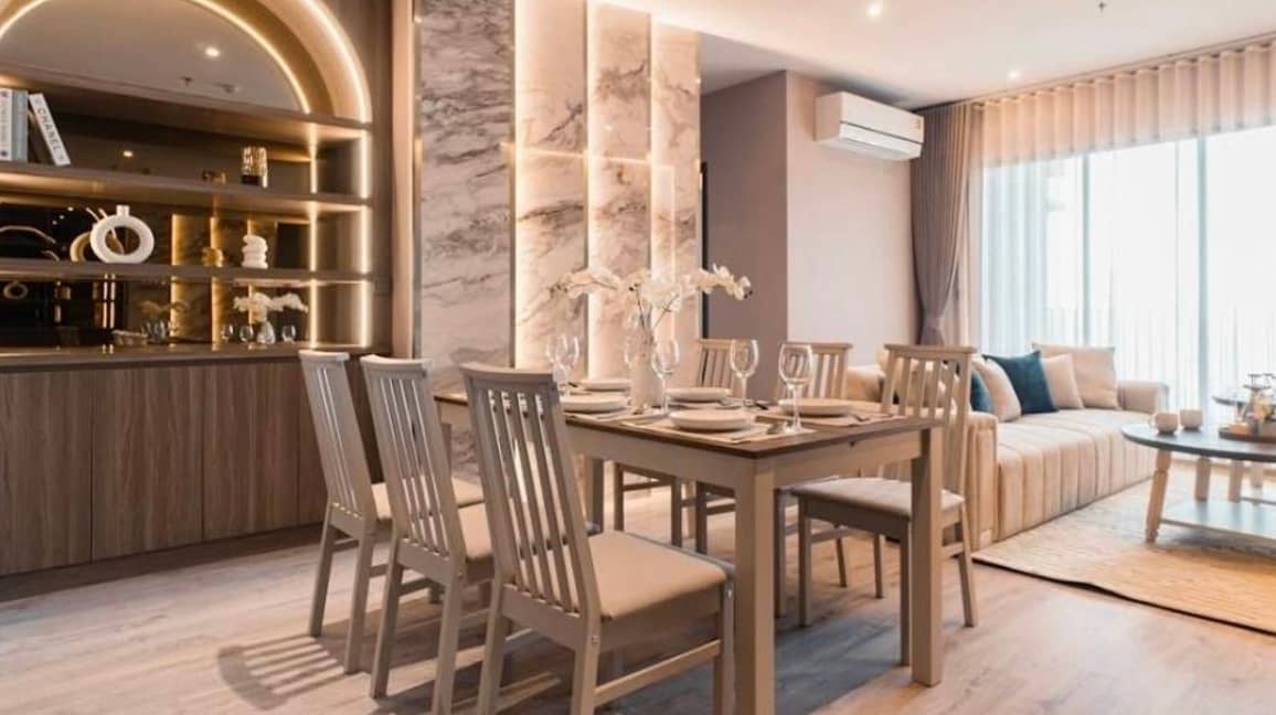 Rhythm Ekkamai Estate, living room published on the PropertyScout card