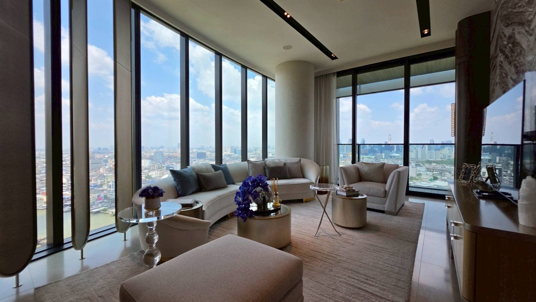 Banyan Tree Residences Riverside Bangkok, living room published on the PropertyScout card