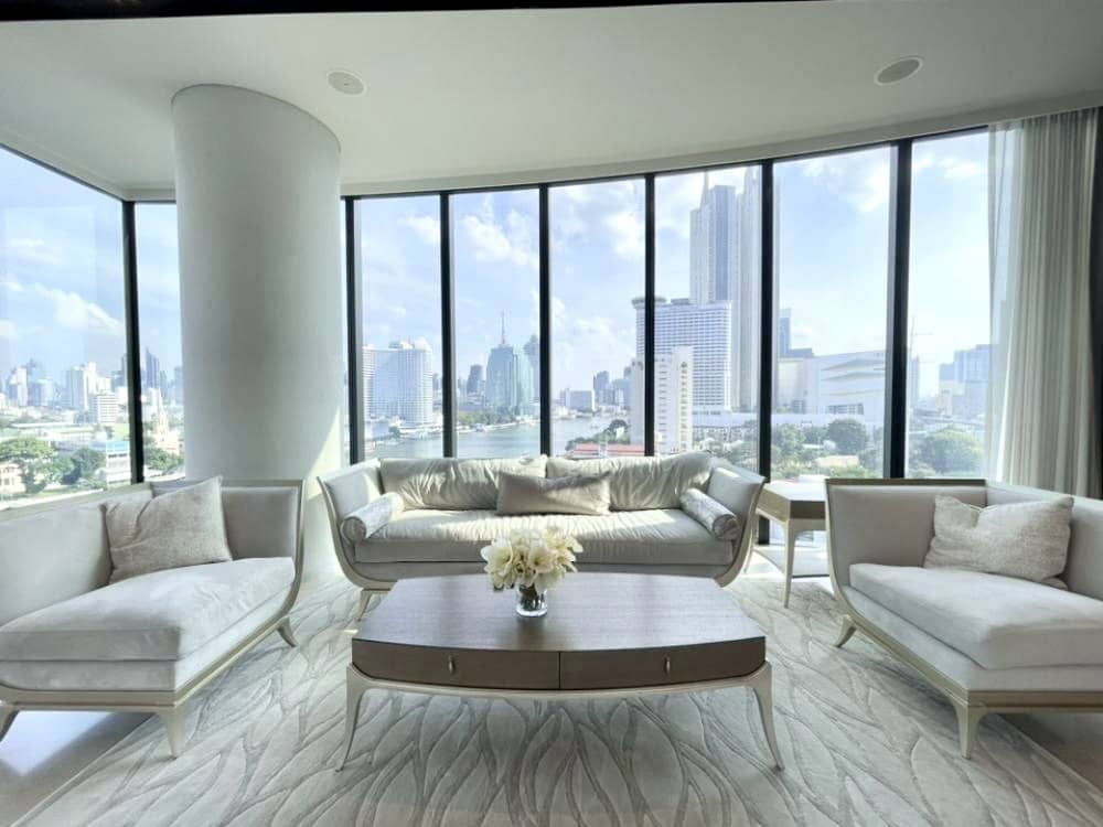 Banyan Tree Residences Riverside Bangkok, living room published on the PropertyScout card